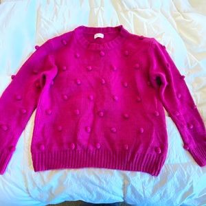 Pink dot sweater